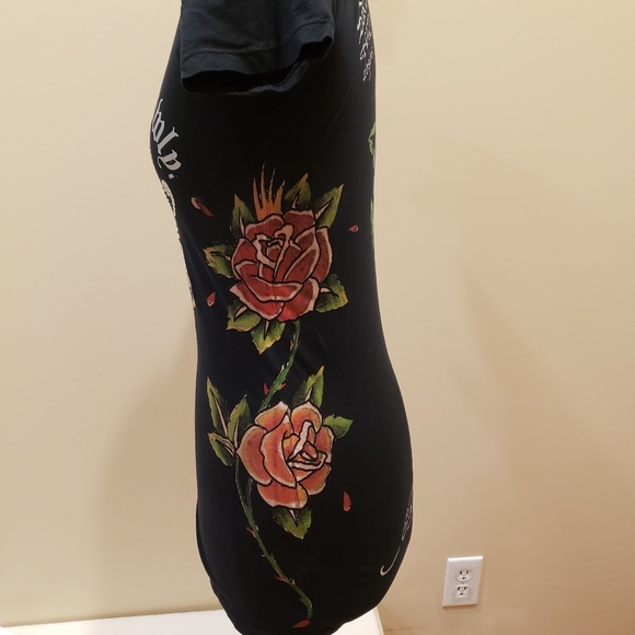 🚨ED HARDY Love Kills Slowly Tee Shirt - Picture 4 of 7